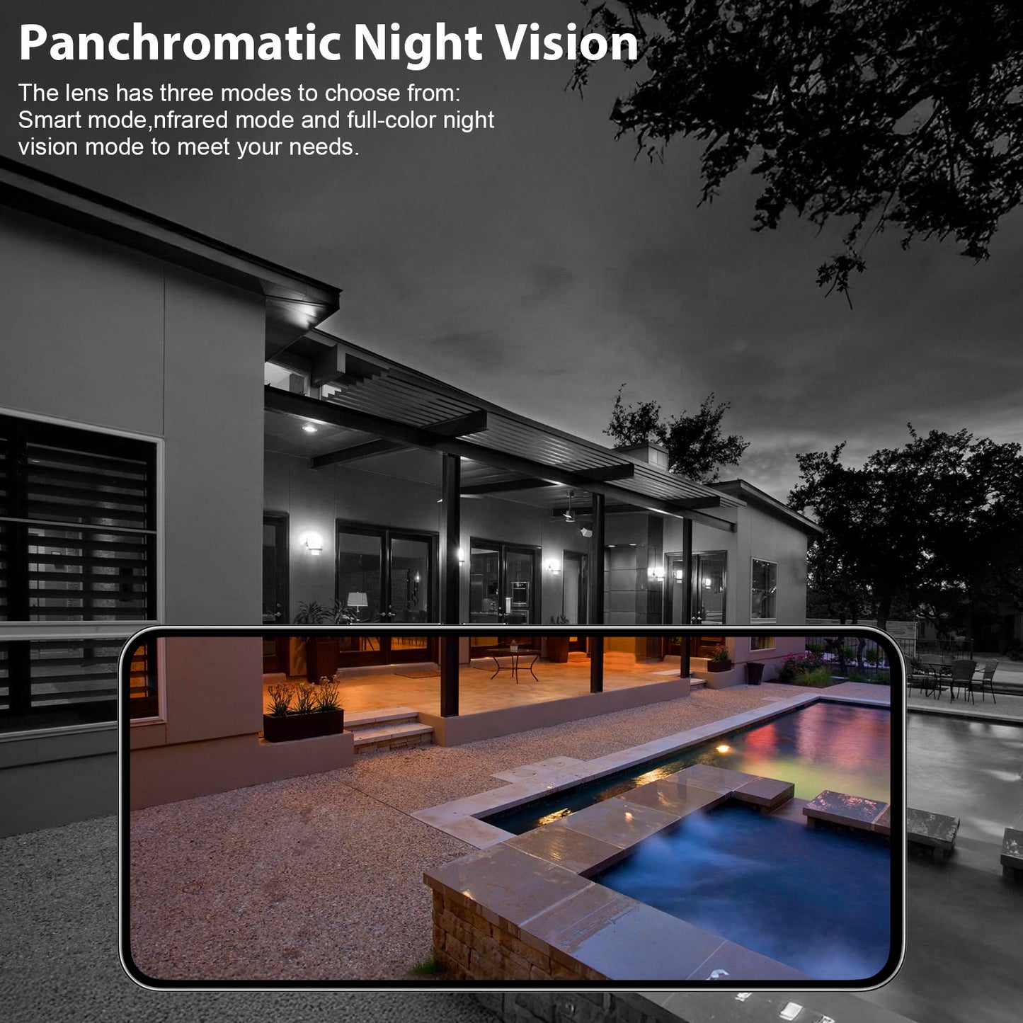 360° Outdoor PTZ Security Camera – AI Motion Detection, Night Vision & 2K HD