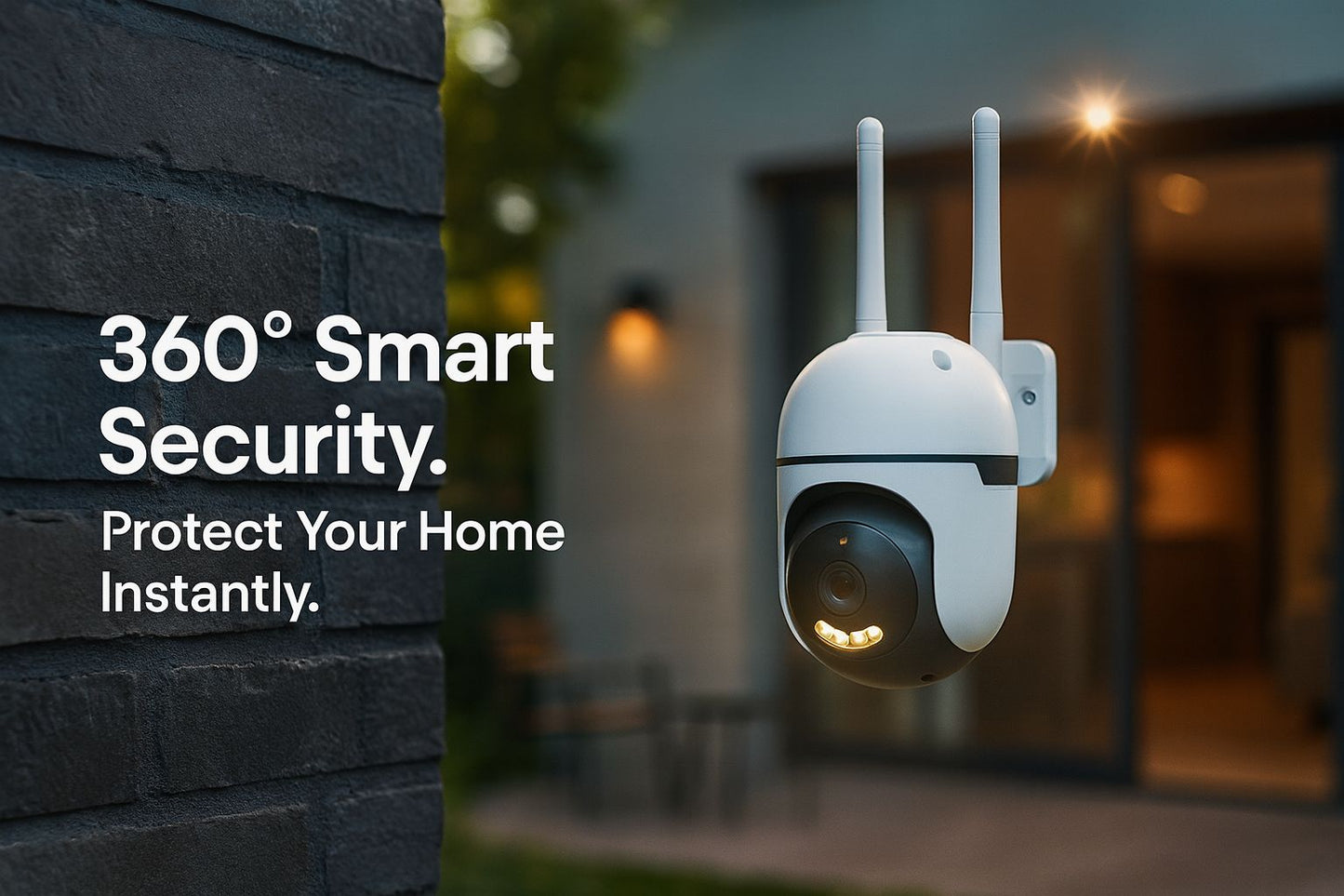 360° Outdoor PTZ Security Camera – AI Motion Detection, Night Vision & 2K HD